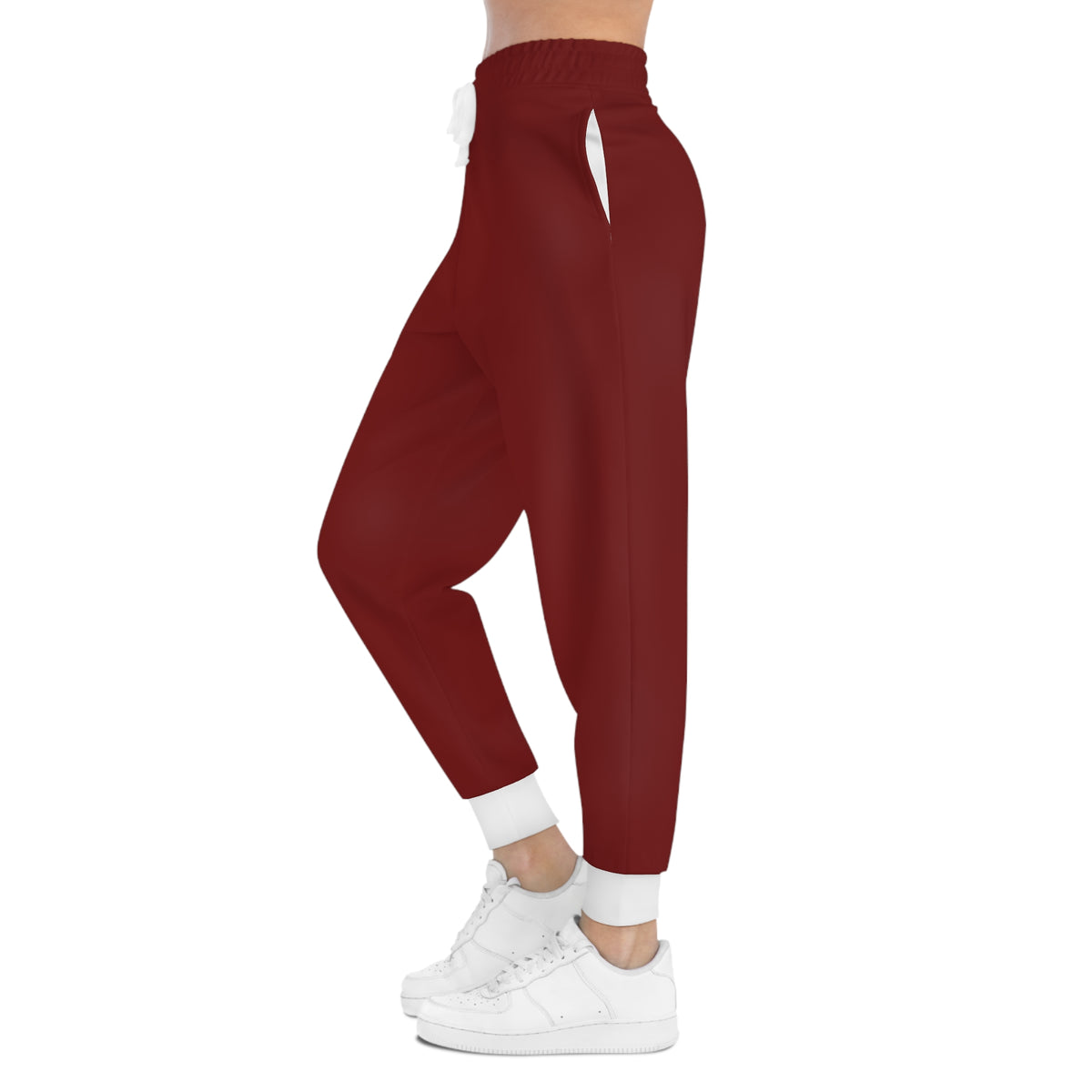 Maroon Ashken Spade Athletic Joggers