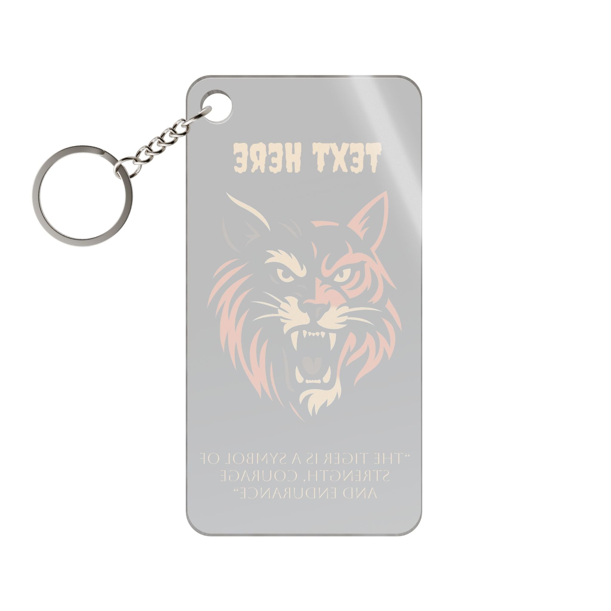 Customizable Tiger Keychain