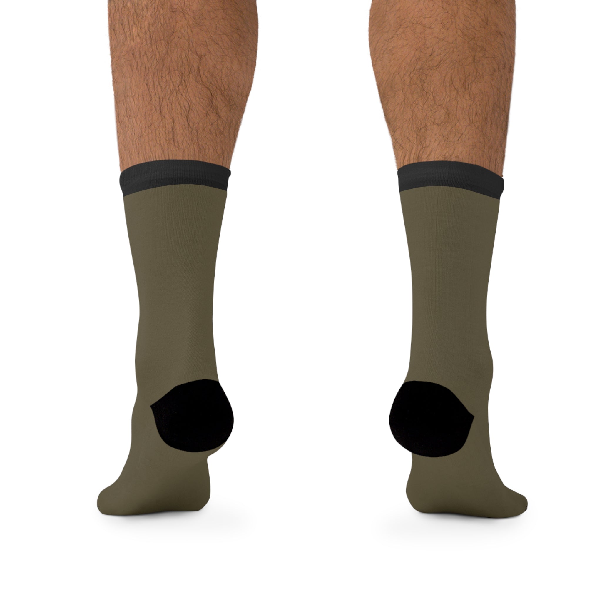 Brown Poly Crew UnisexSocks