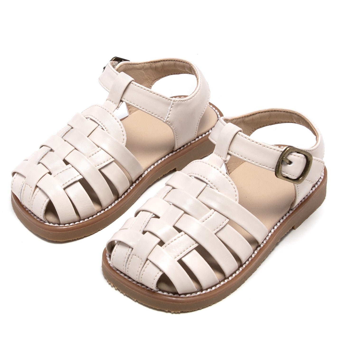 Summer Girl Retro Closed Toe Woven Sandals