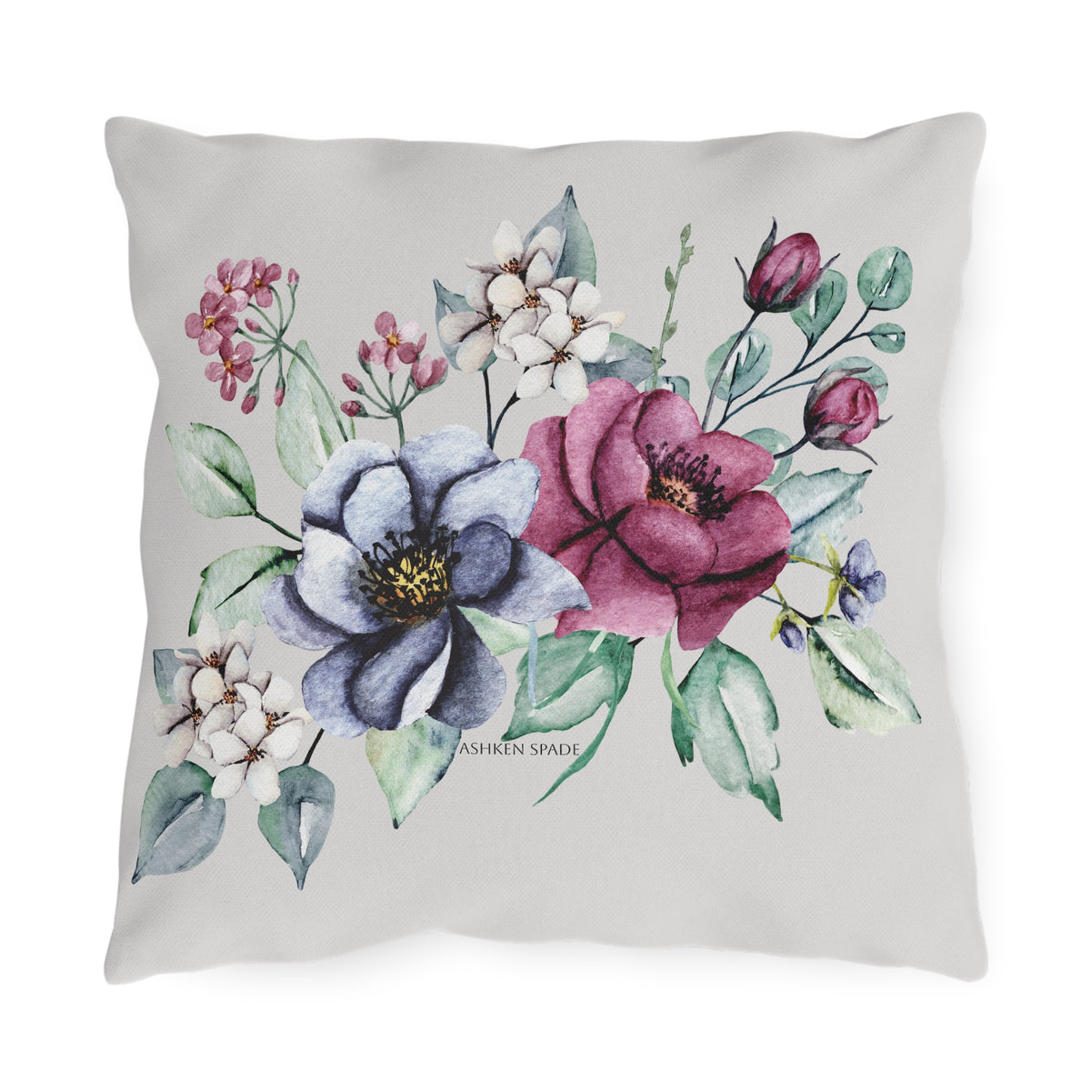 Gray Bloom Cushion