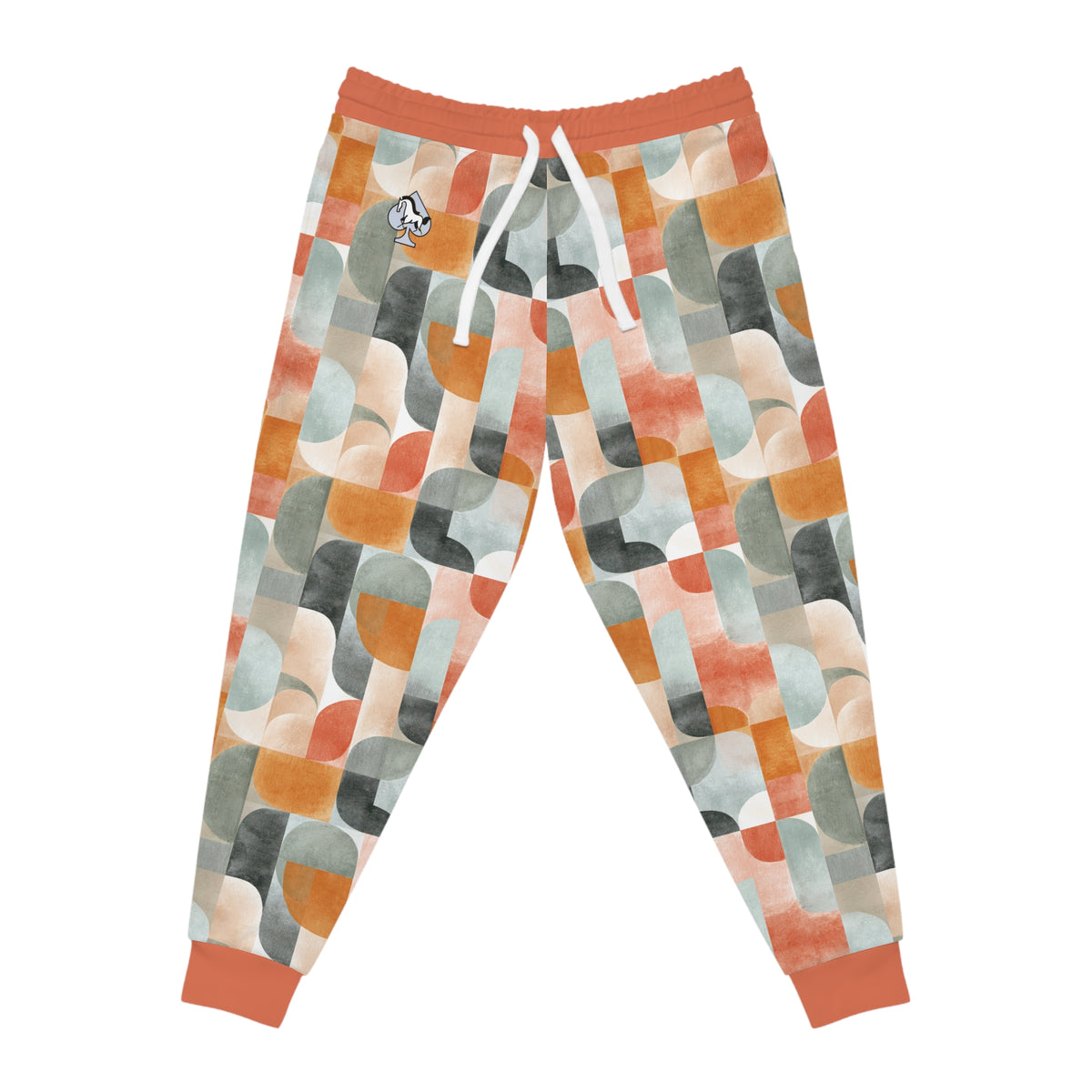 Retro Watercolor Pattern Athletic Pants