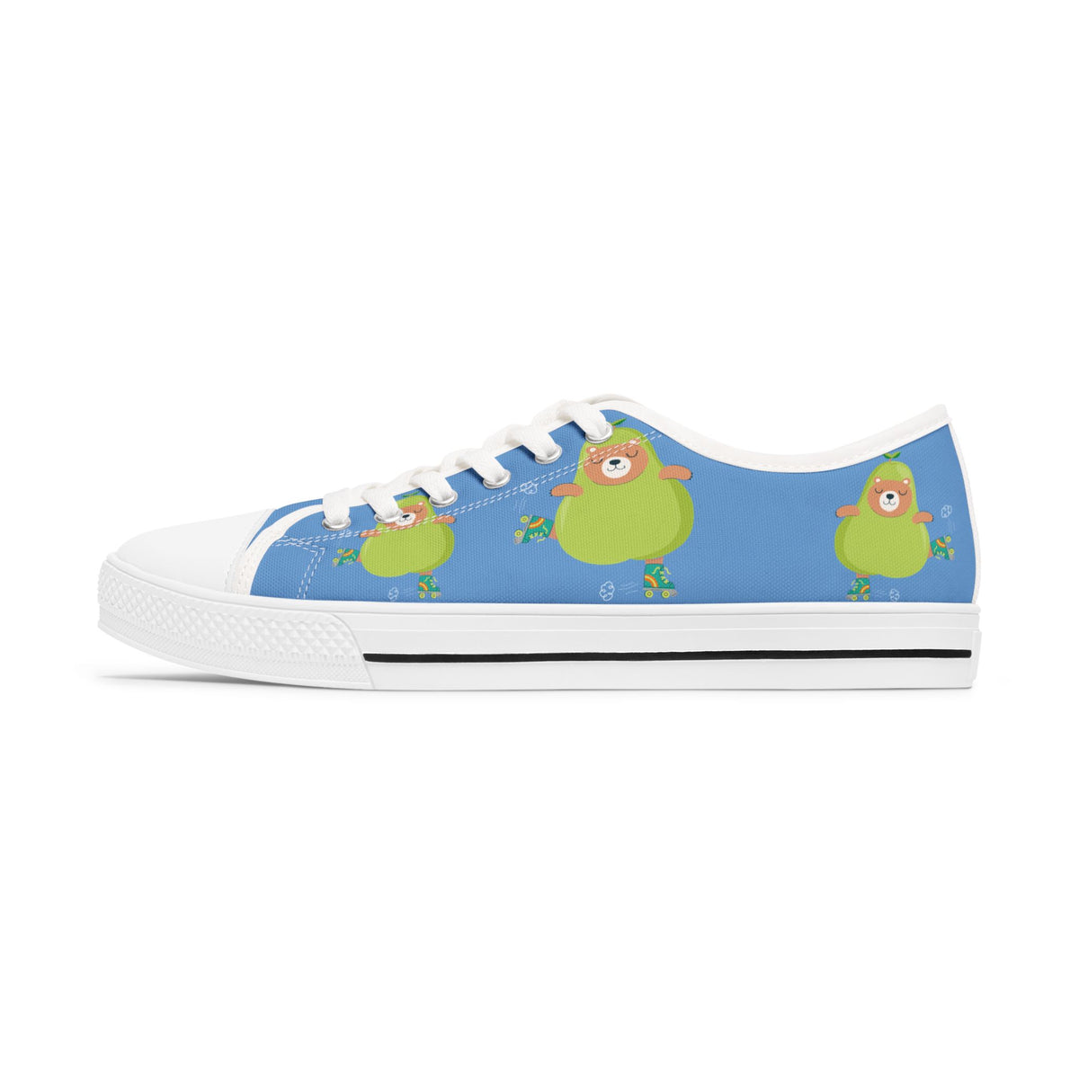 Cute Teddy Pear Chick Low Top Sneakers