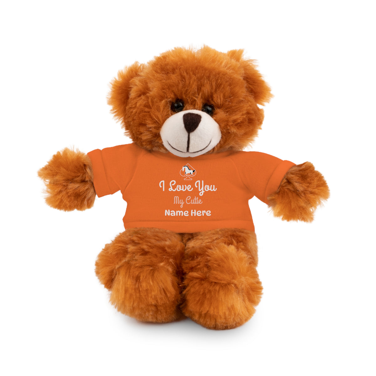 Custom Stuffed Animal with “I Love You” Tee