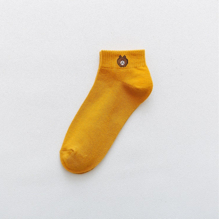 Women's Fashion Simple Bear Socks