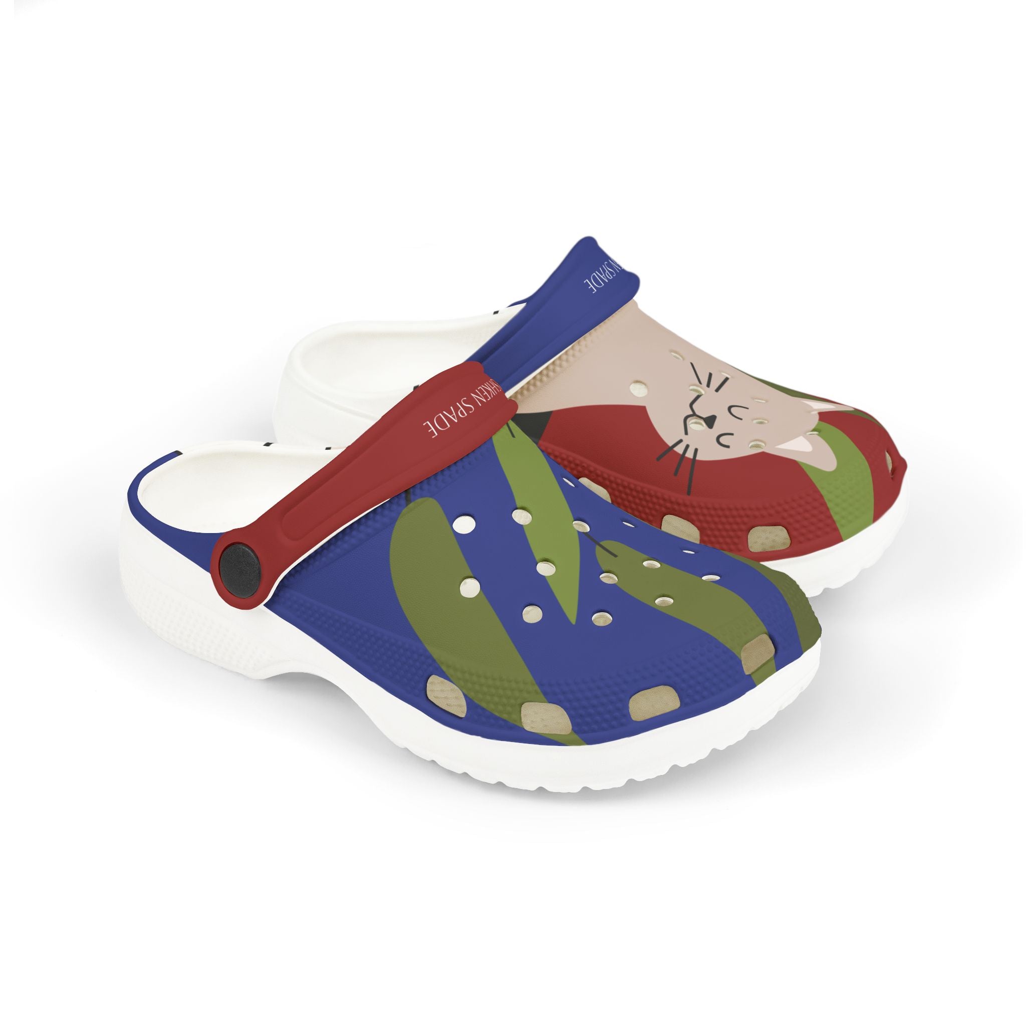 Cat With Plant Kid's Crocks