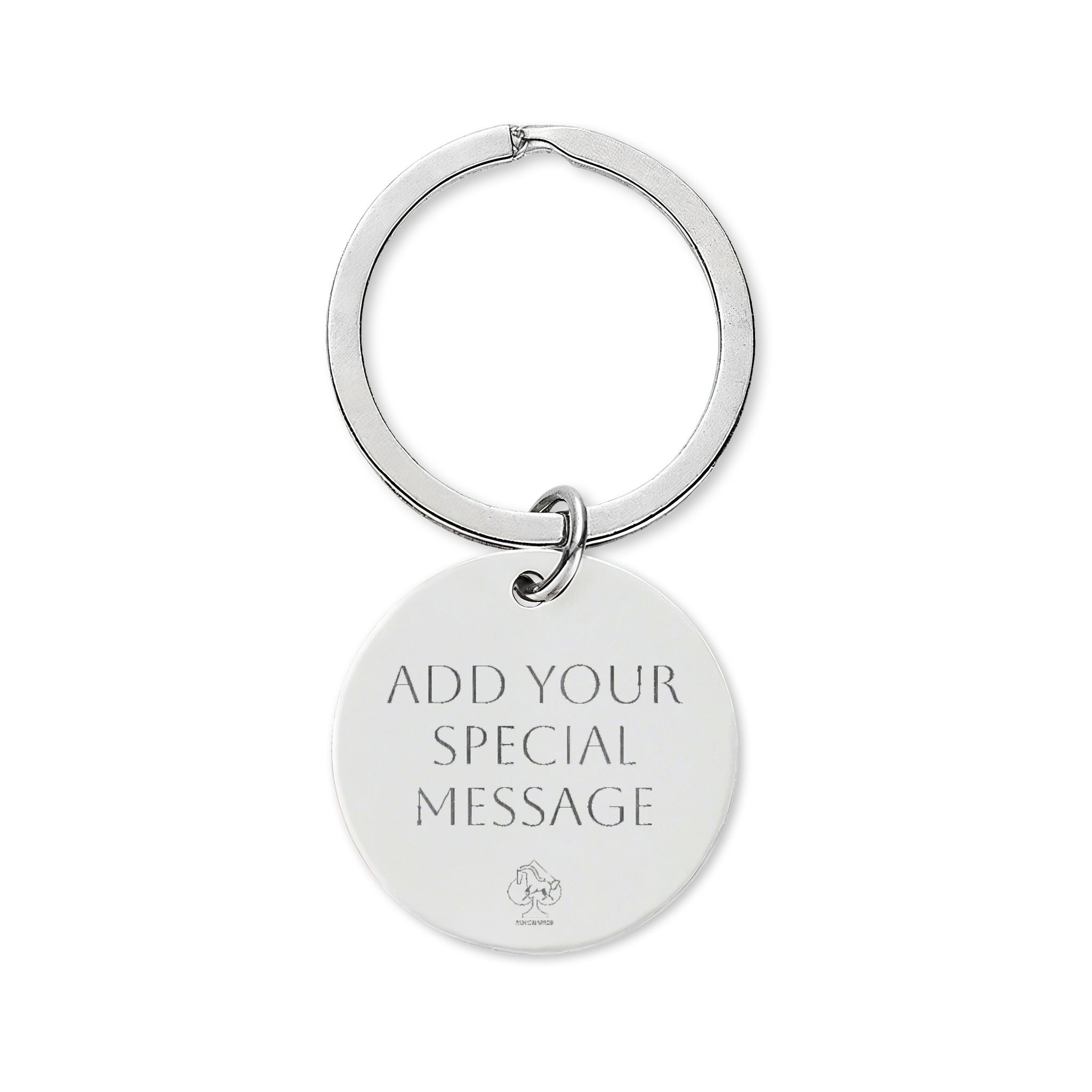 Custom Thank You Floral Keychain