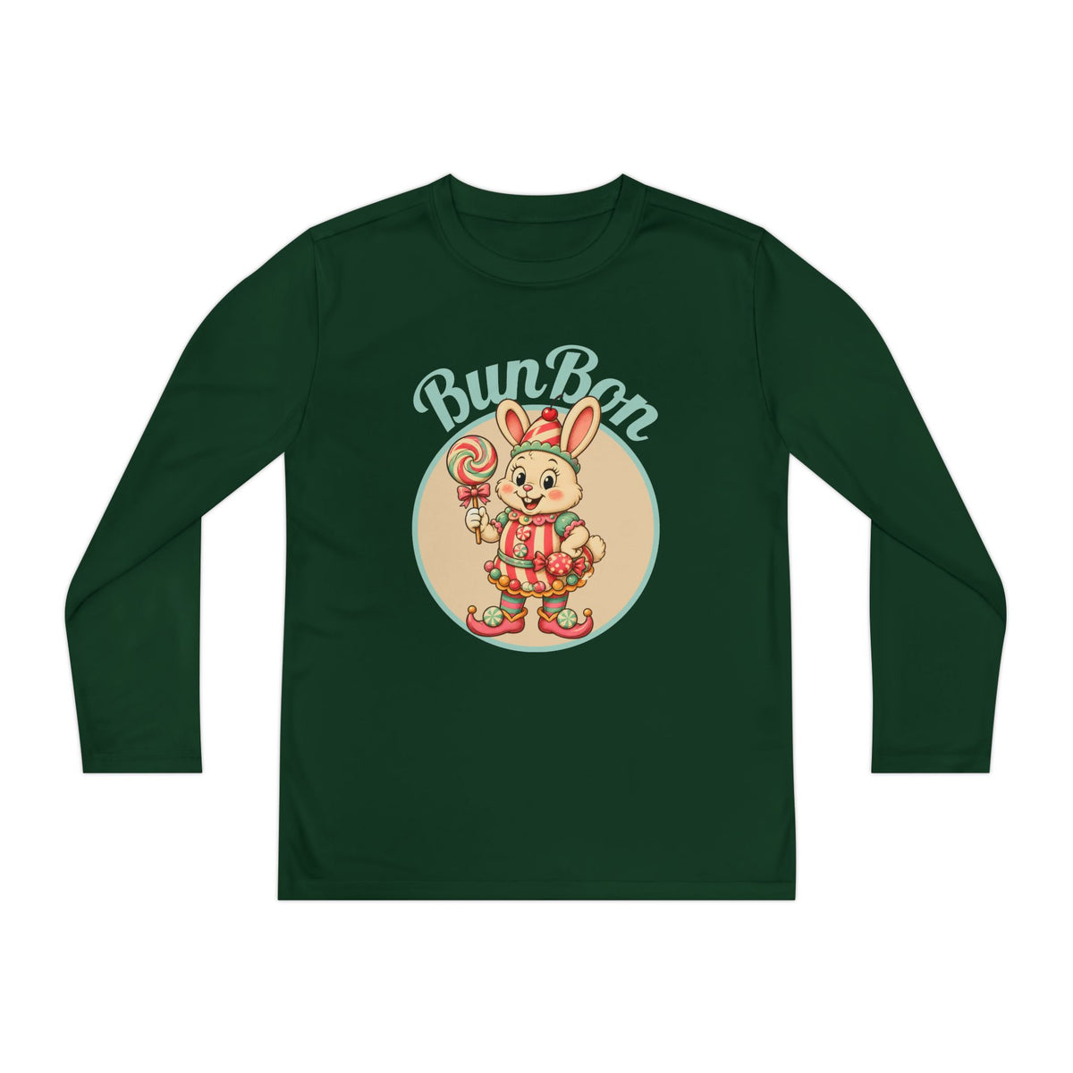 Retro BunBon Bunny Youth Long Sleeve Tee