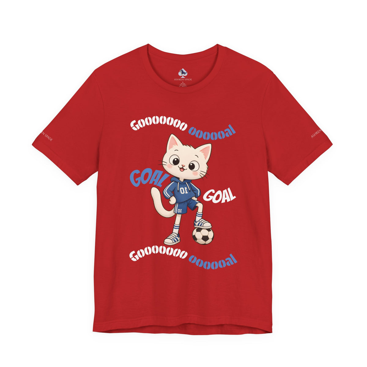 Soccer Cat T-Shirt Kids & Youth Soccer Tee (Custom Name)