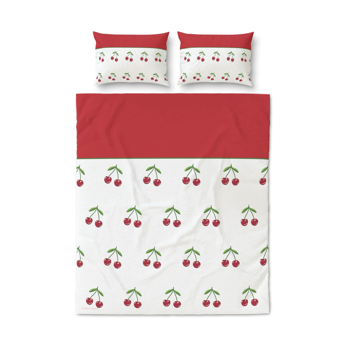 Cute Red Cherry Quilt Cover Set