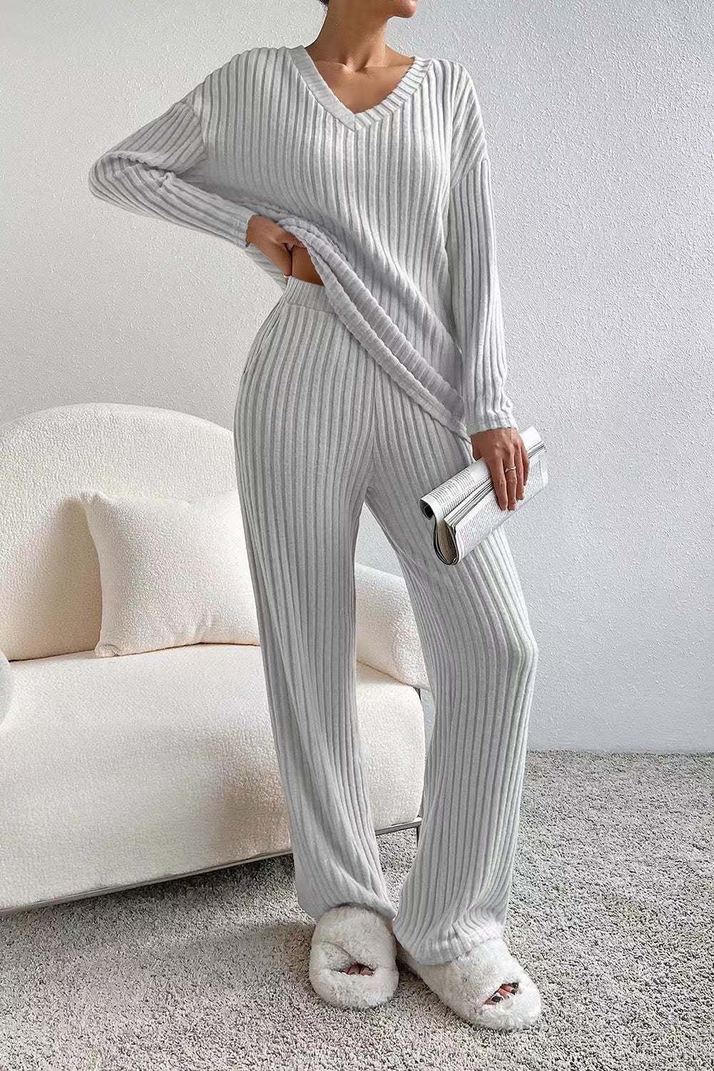 Women's Straight-leg Pants Elegant Loose Suit