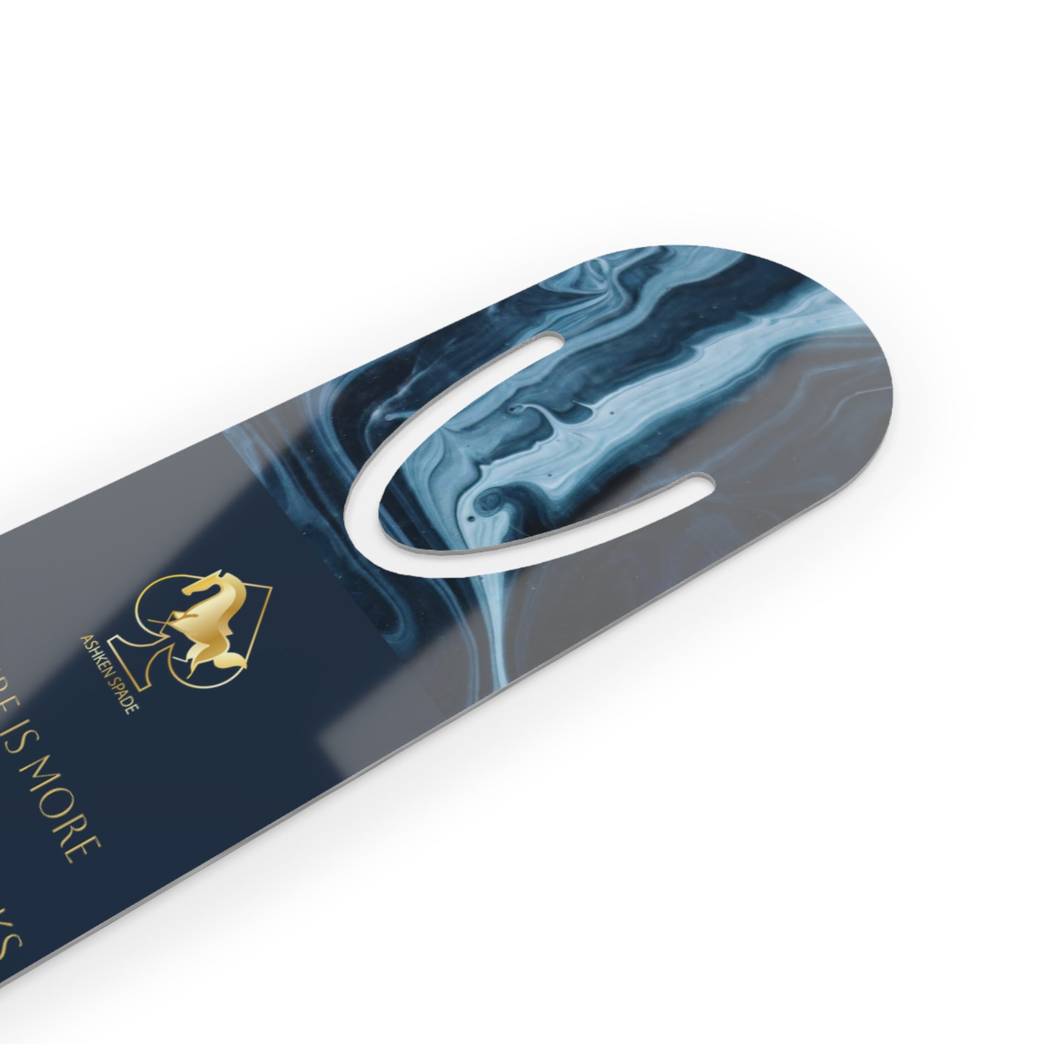 Blue & Navy Marbel  Bookmark