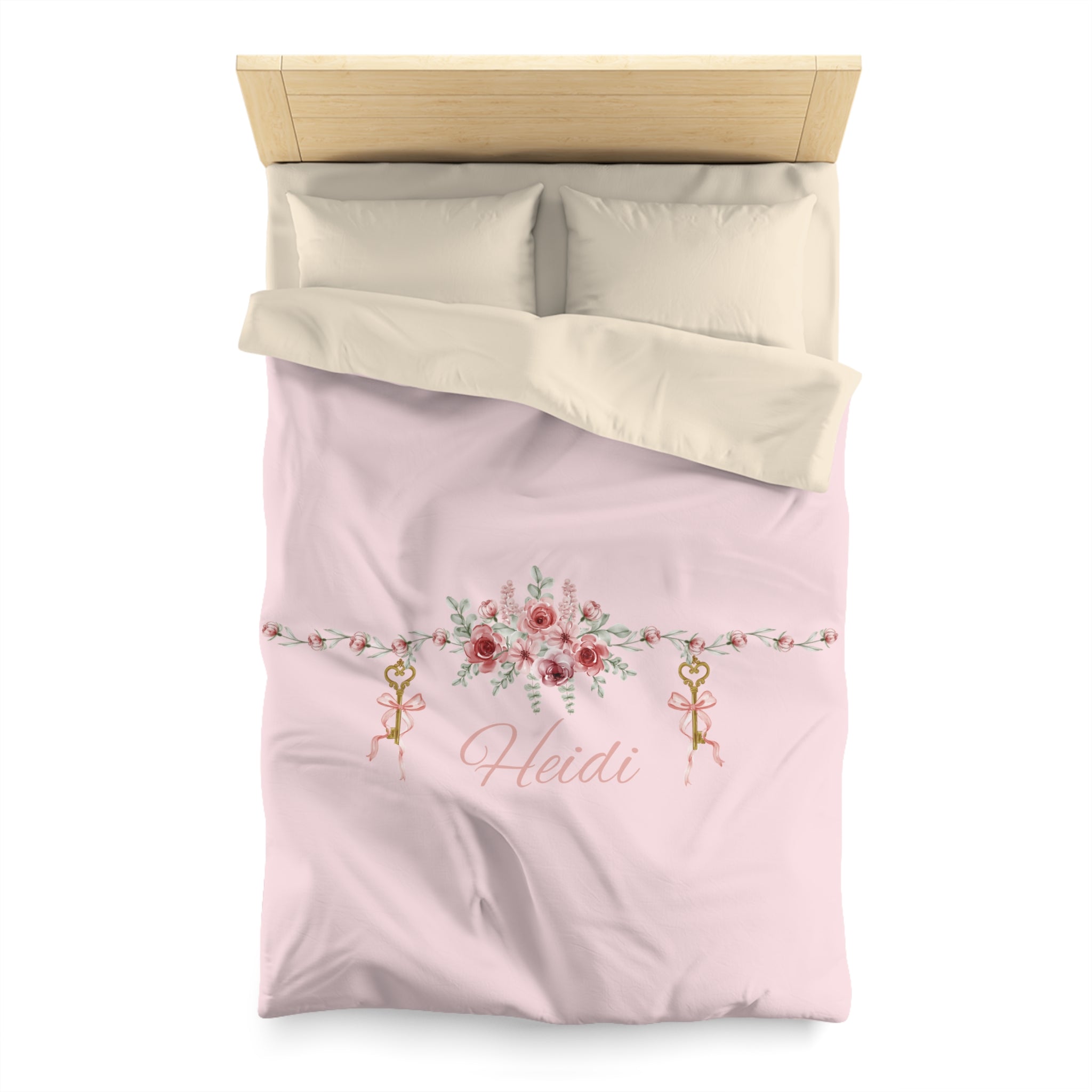 Floral Key Bouquet Duvet Cover