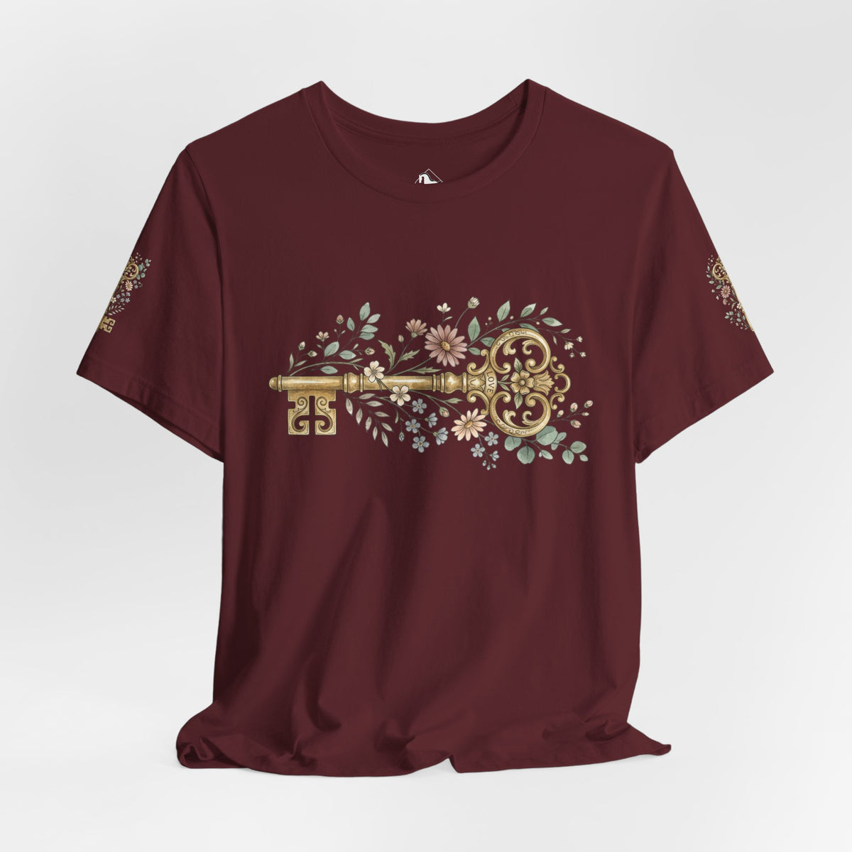Vintage Floral Key T-Shirt