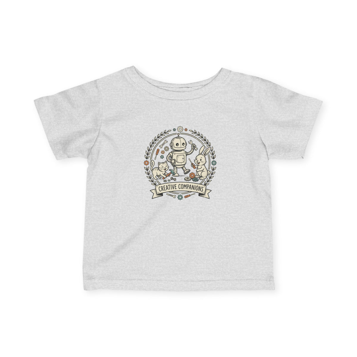 "Creative Companions" Robot & Animal Nursery Tee