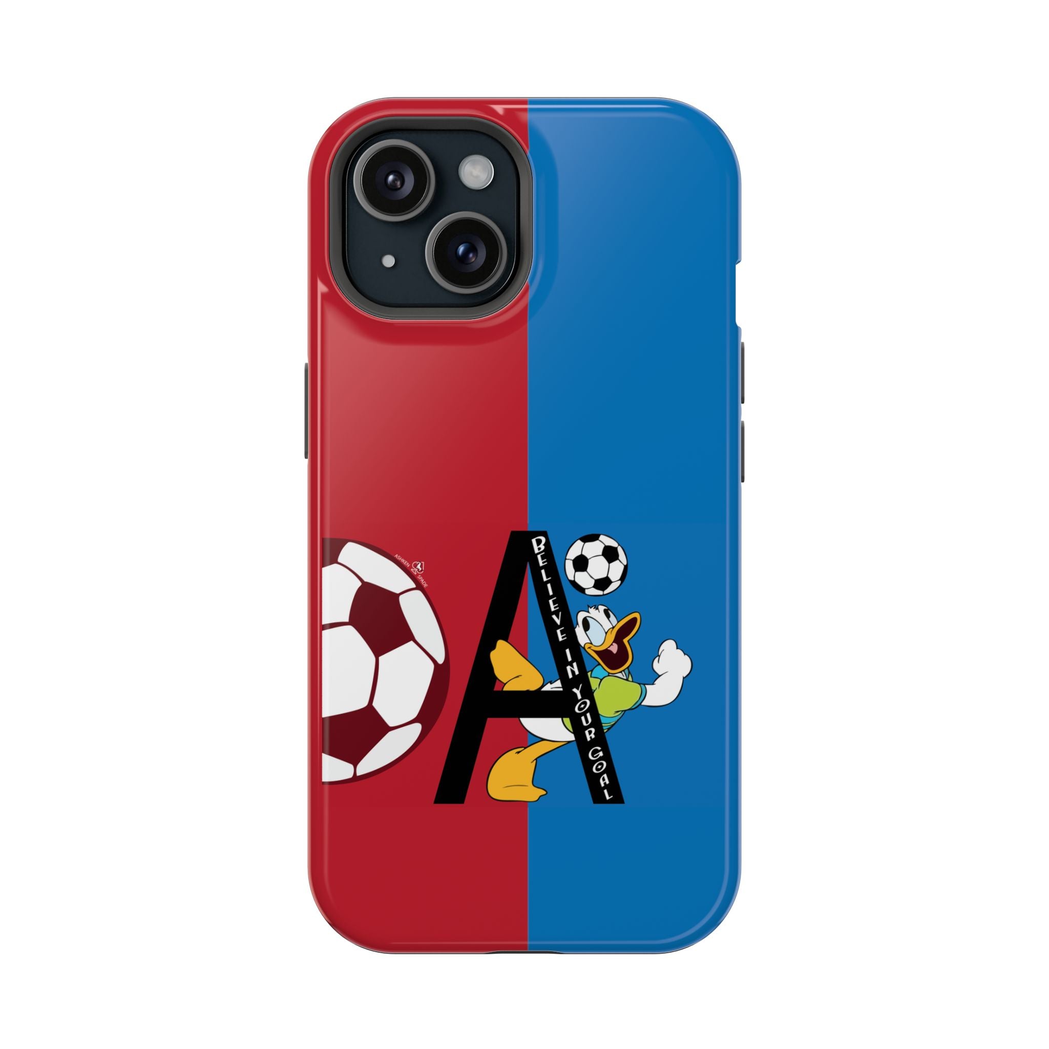 Soccer Initial A Magnetic Impact-Resistant Phone Case
