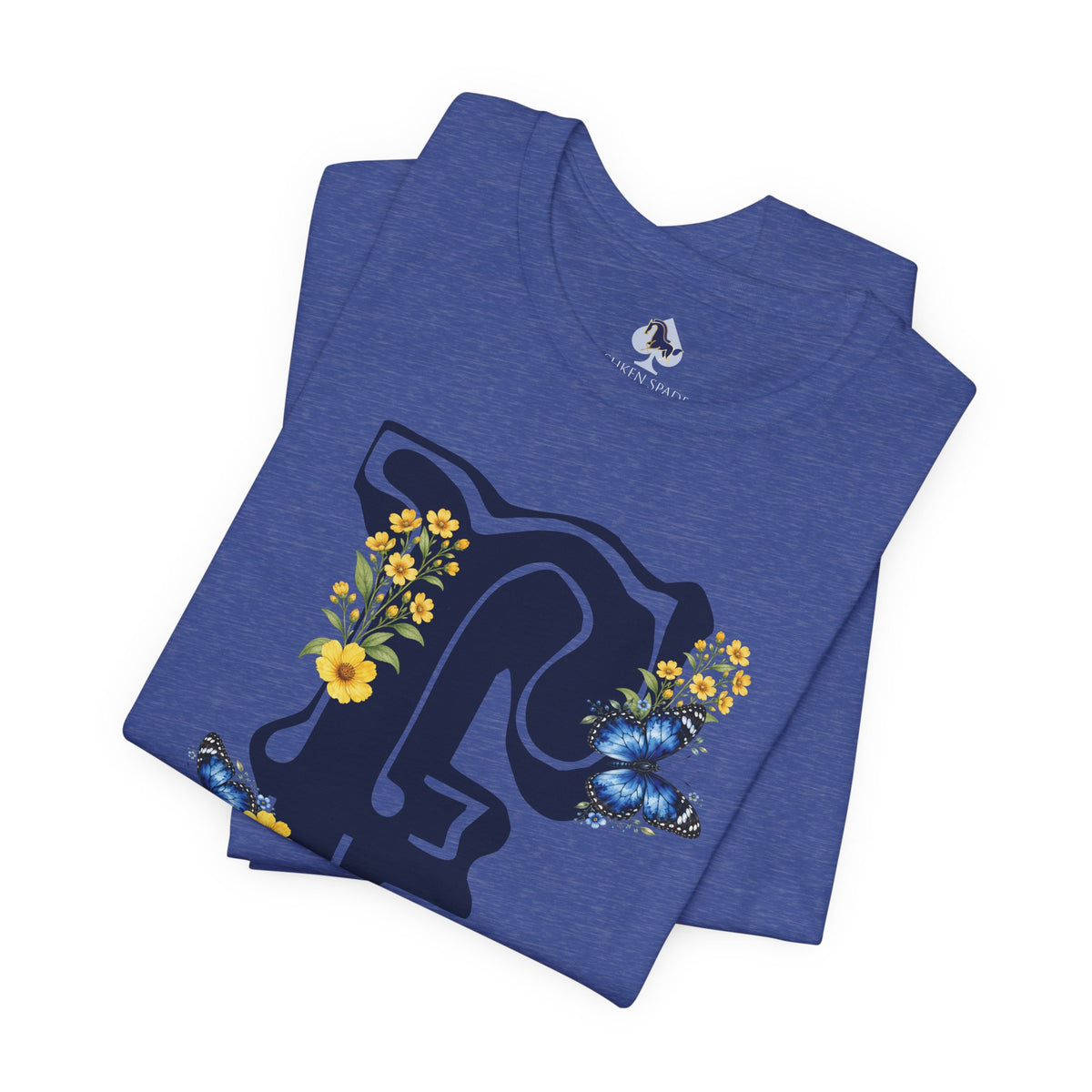 Floral Letter F Monogram T-Shirt
