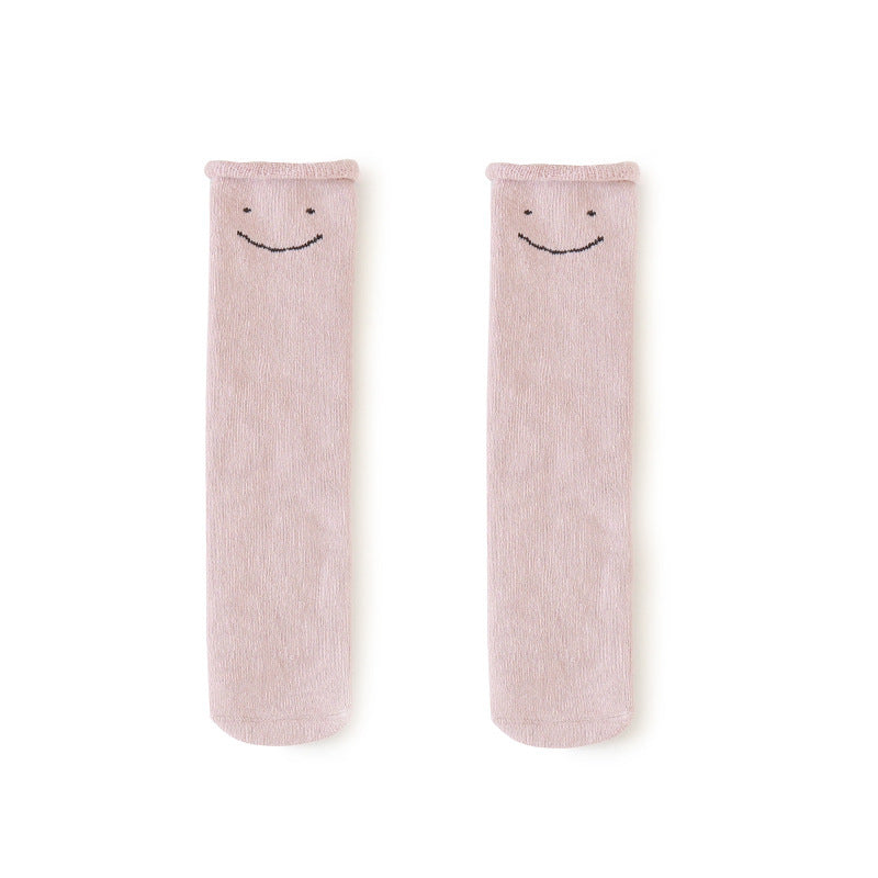 Children's Socks Autumn And Winter Thickening Plus Pile Loop Long Tube