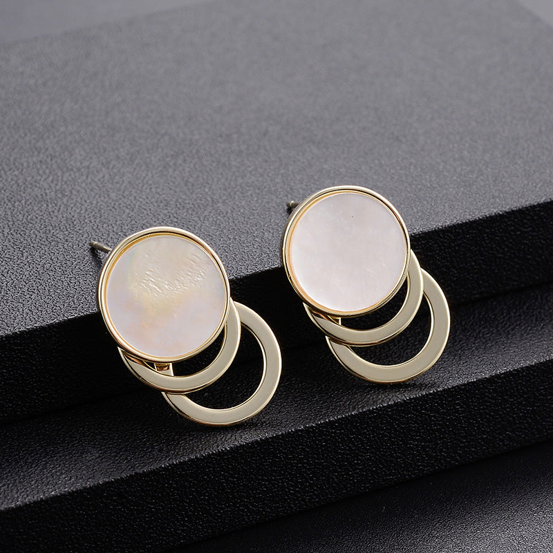 European And American Design Circle Multi-layer Wild Earrings
