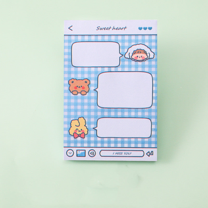 Sticky Notes Good-looking Students Use Cute Ins Style Notepad Sticky And Tear Note Paper Message Note Sticker