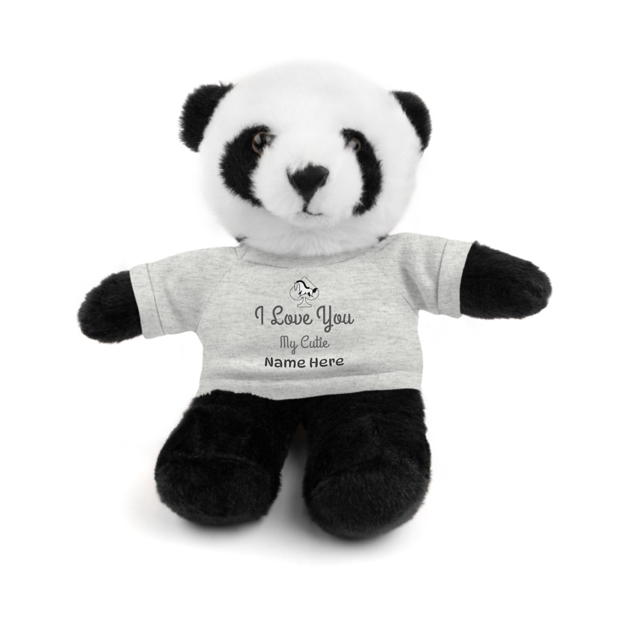Custom Stuffed Animal with “I Love You” Tee