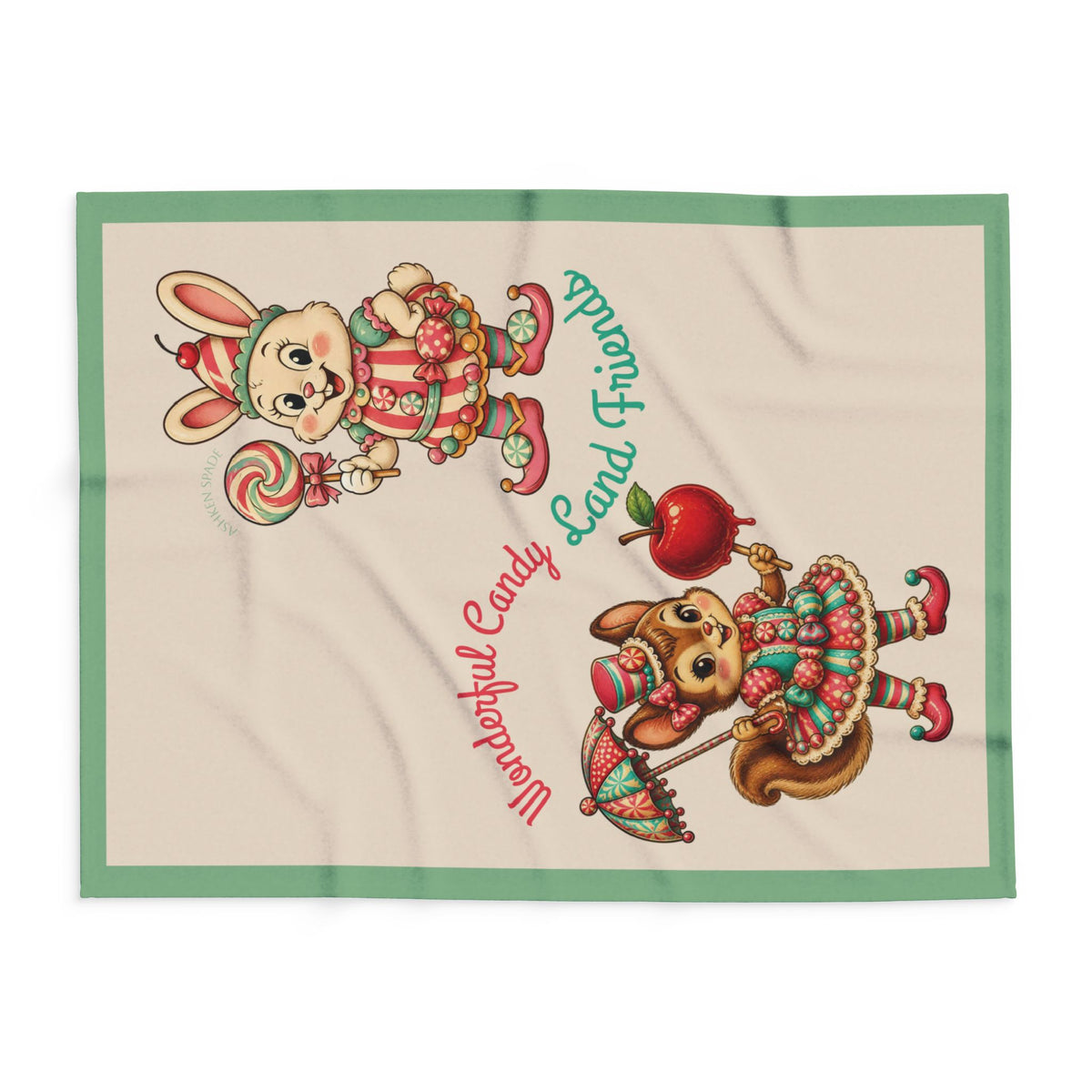 Wonderful Candy Land Friends Fleece Blanket