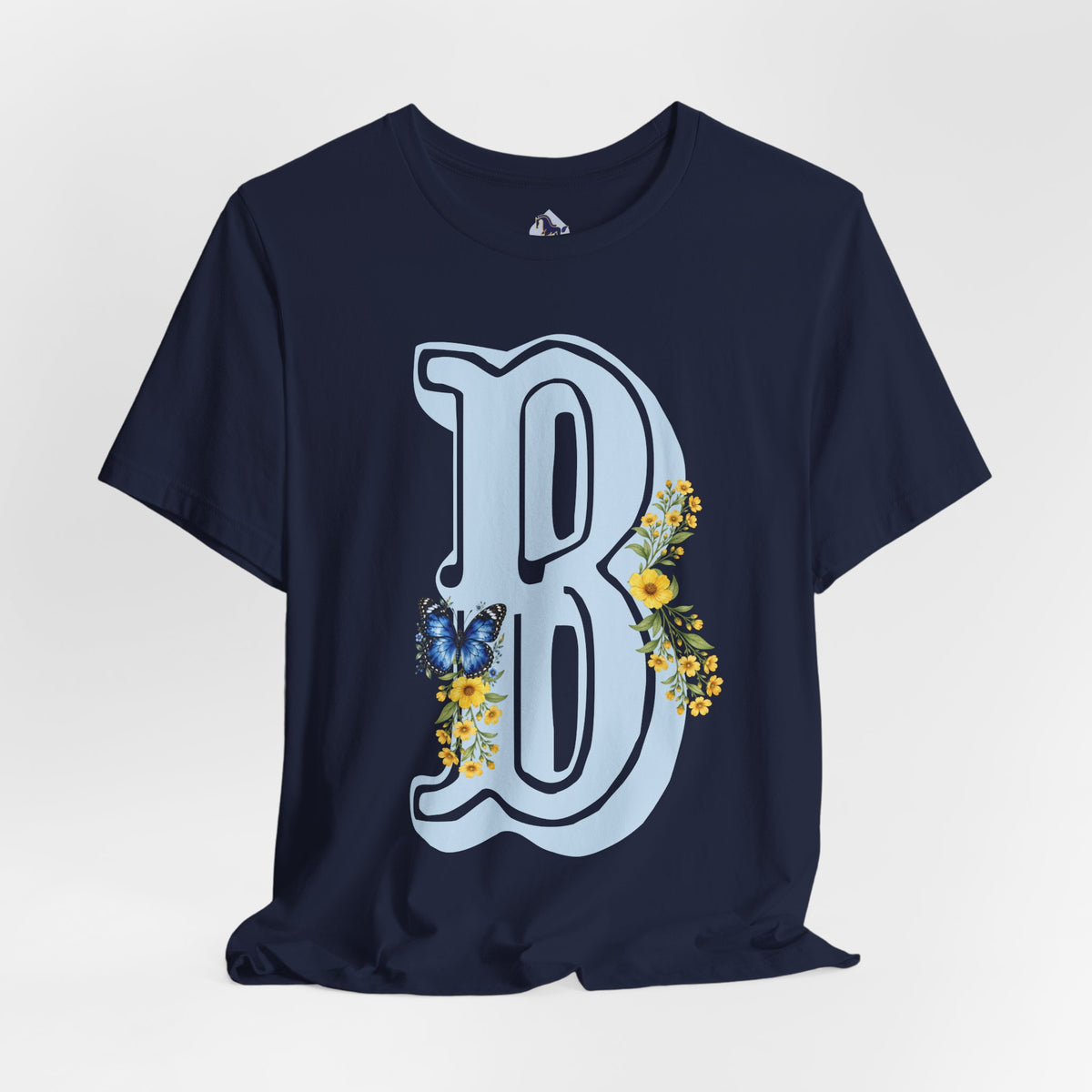 Floral Letter B Monogram T-Shirt