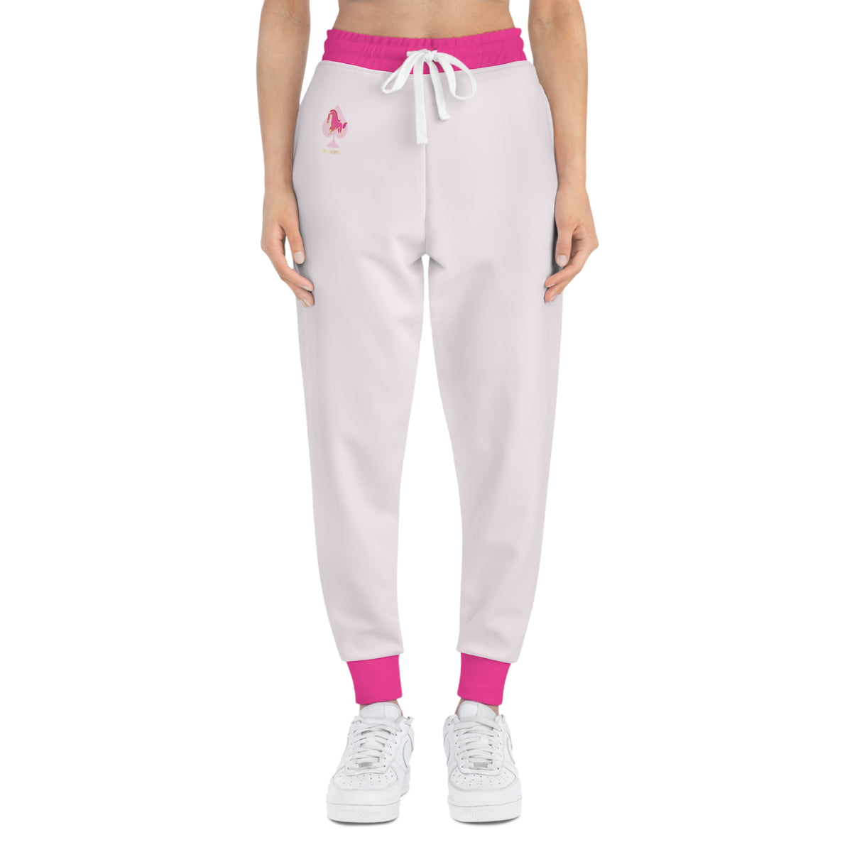 Ashken Spade Pink Trim Athletic Joggers