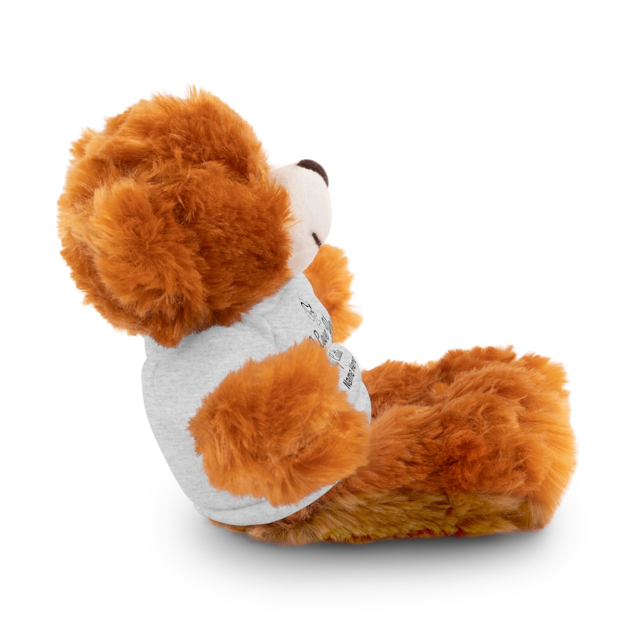 Personalized Teddy Bear with "I Love You" Tee