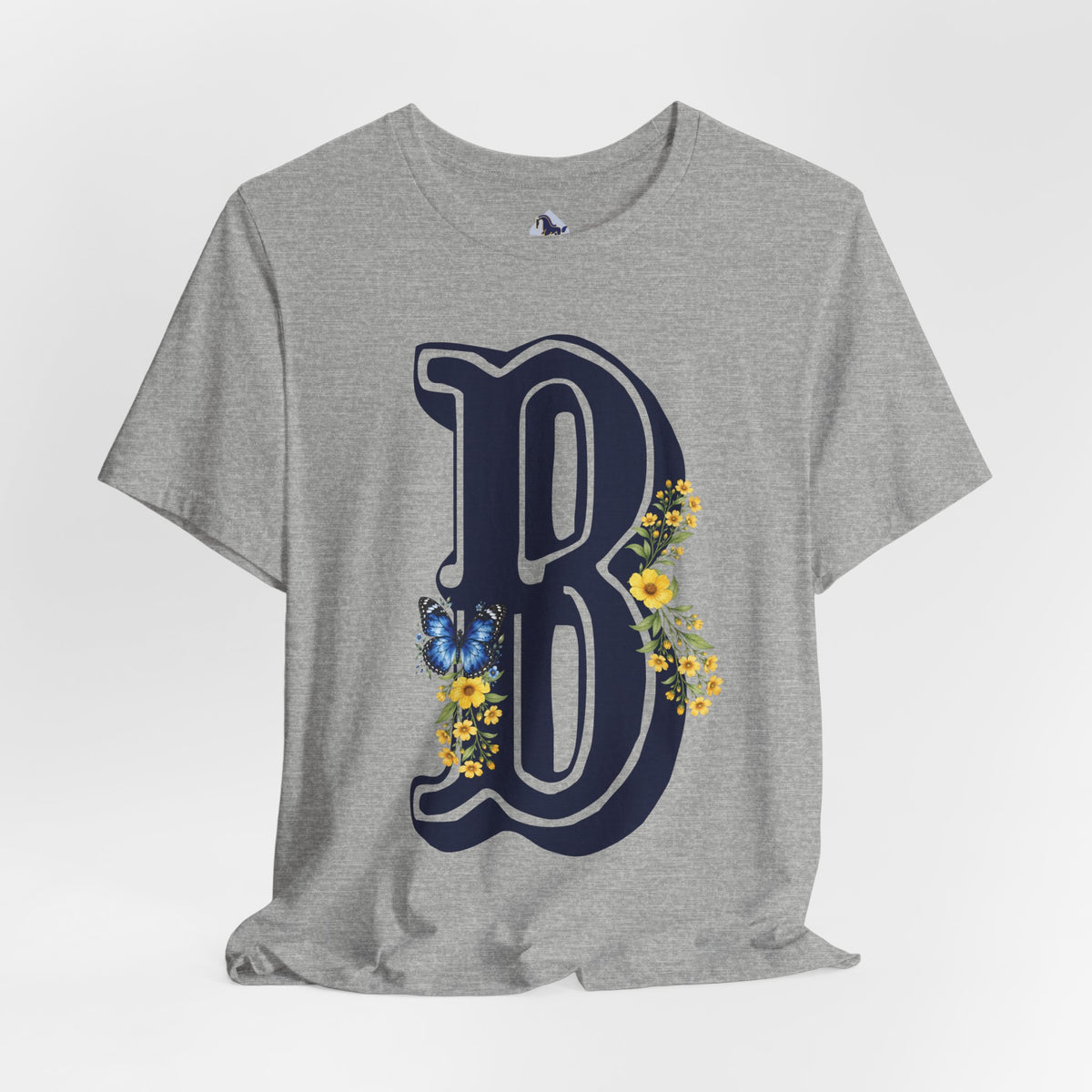 Floral Letter B Monogram T-Shirt