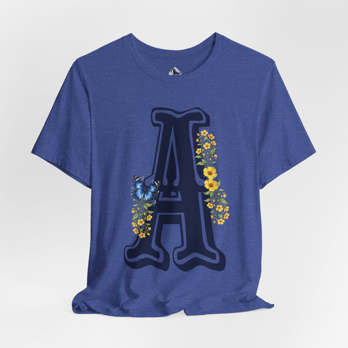 Floral Letter A Graphic T-Shirt