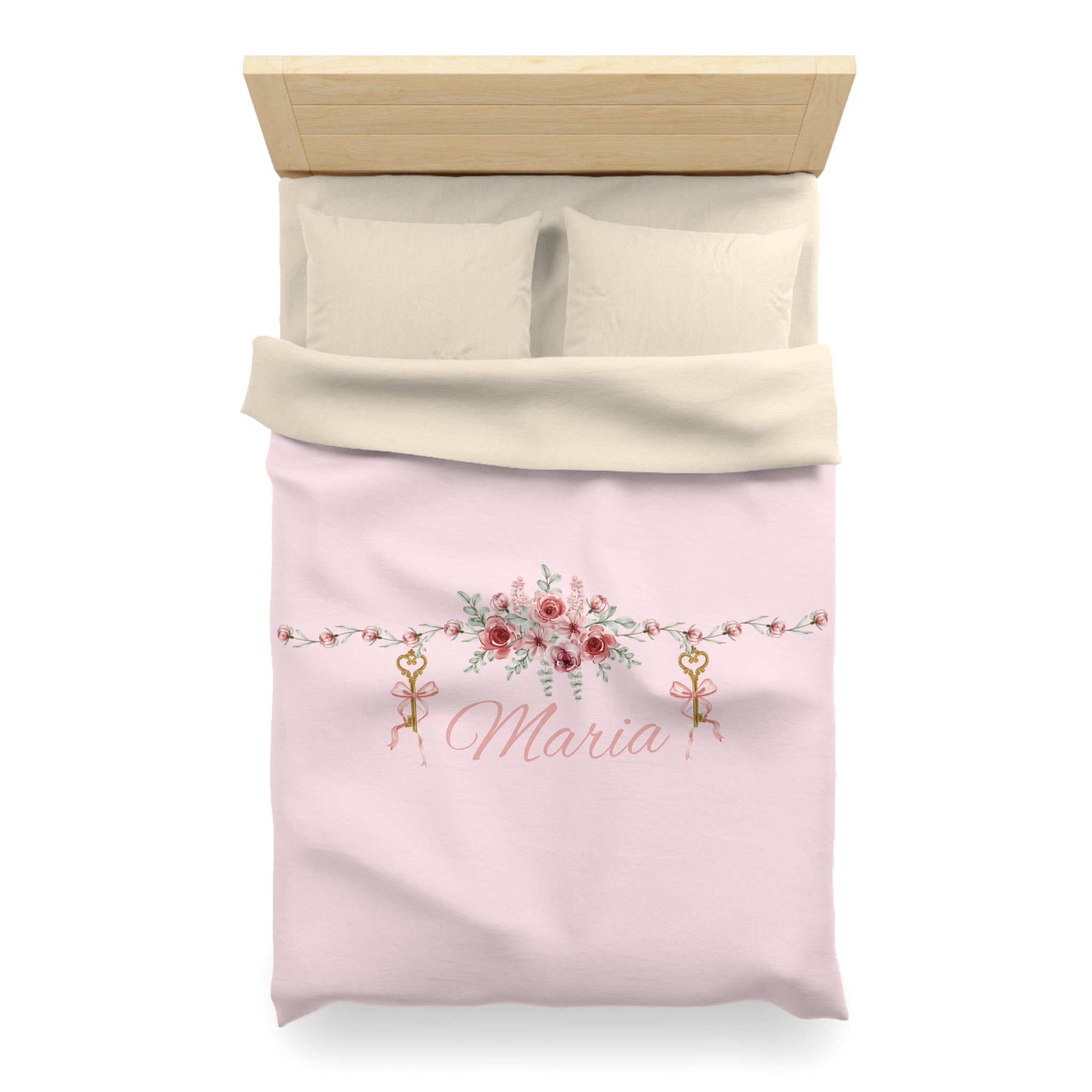 Floral Key Bouquet Duvet Cover