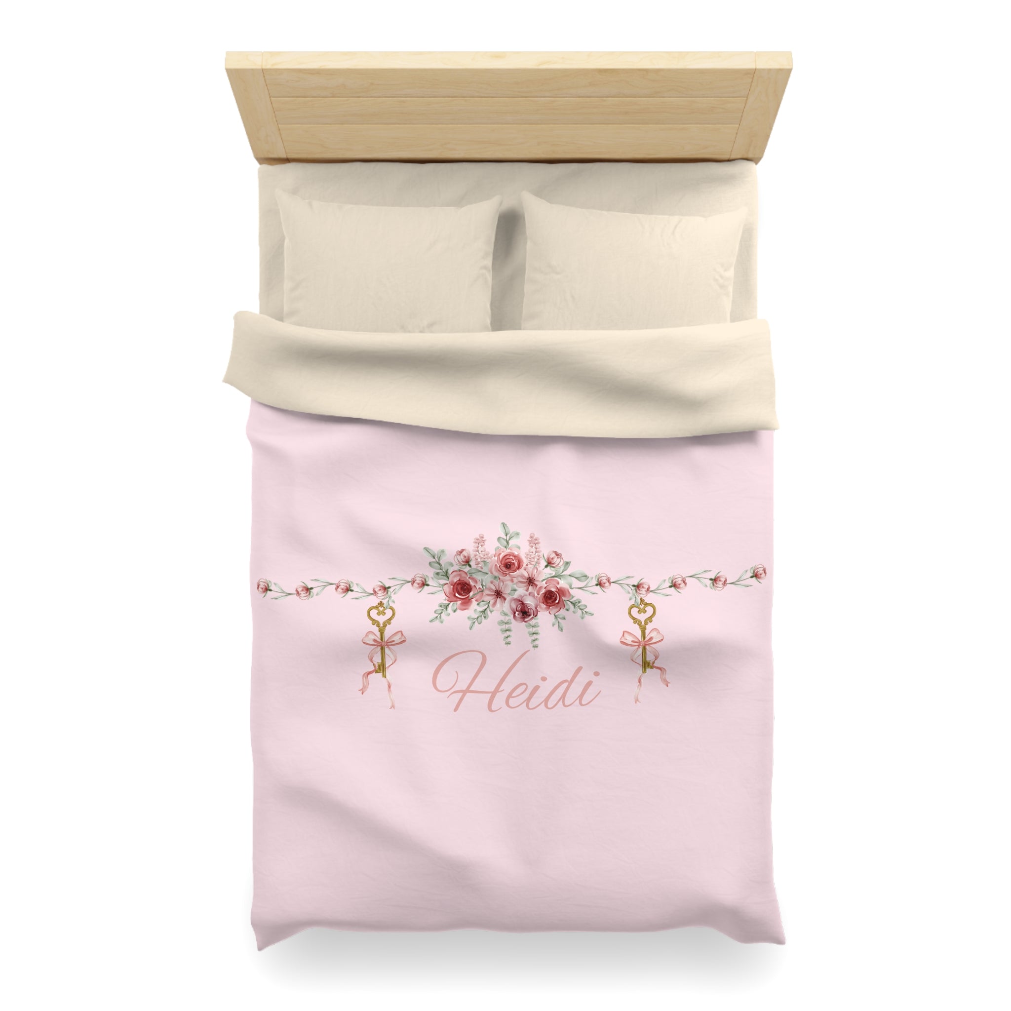 Floral Key Bouquet Duvet Cover