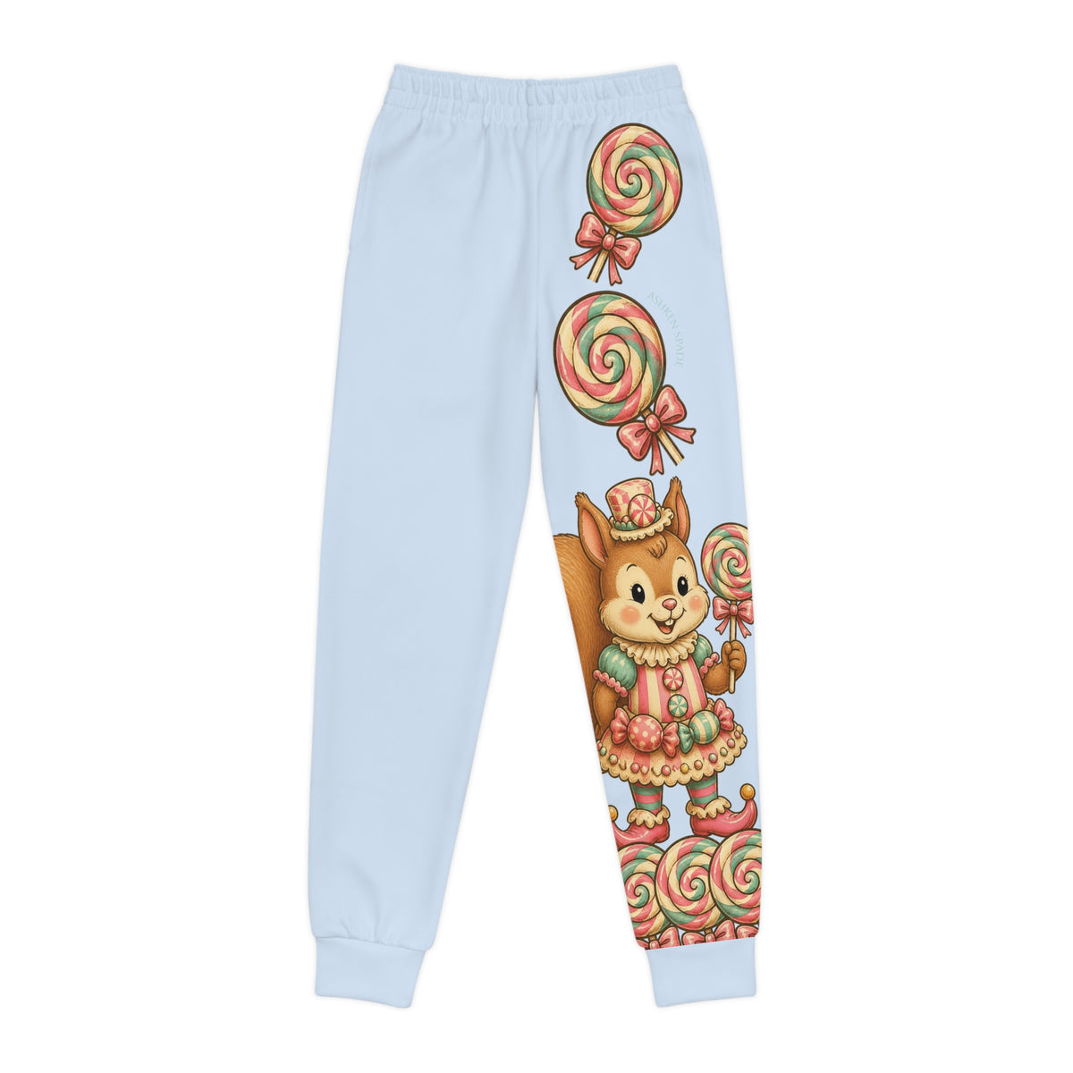 Light Blue LolliSquirl Youth Joggers