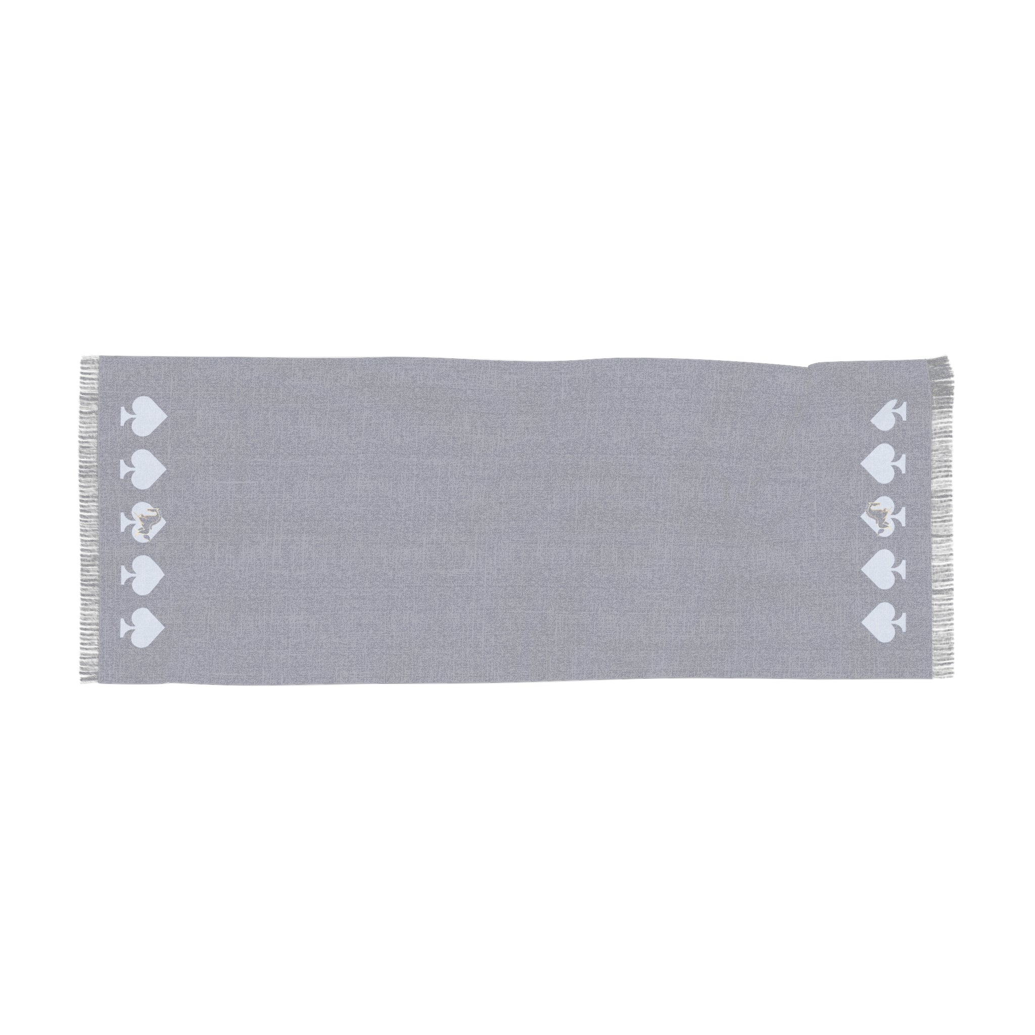 Navy Heart Border Lightweight Scarf