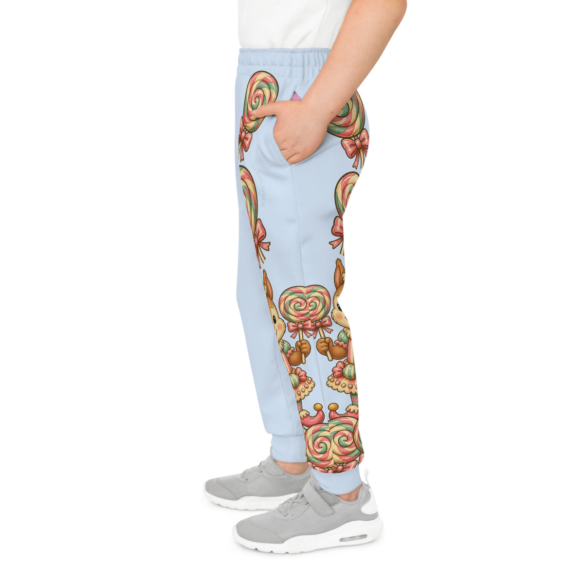 Light Blue LolliSquirl Youth Joggers