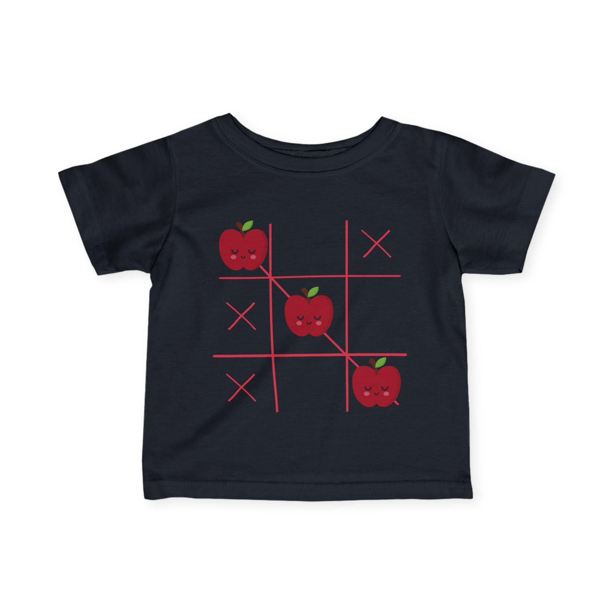 Apple Tic-Tac-Toe Baby T-Shirt