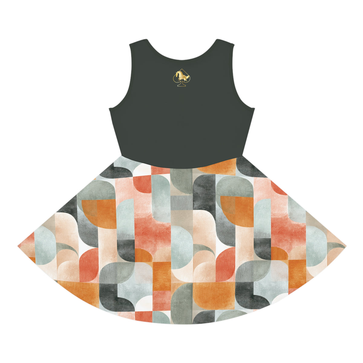 Girls' Geometric Retro Sundress