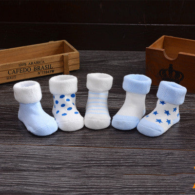 Newborn cotton children's socks terry socks