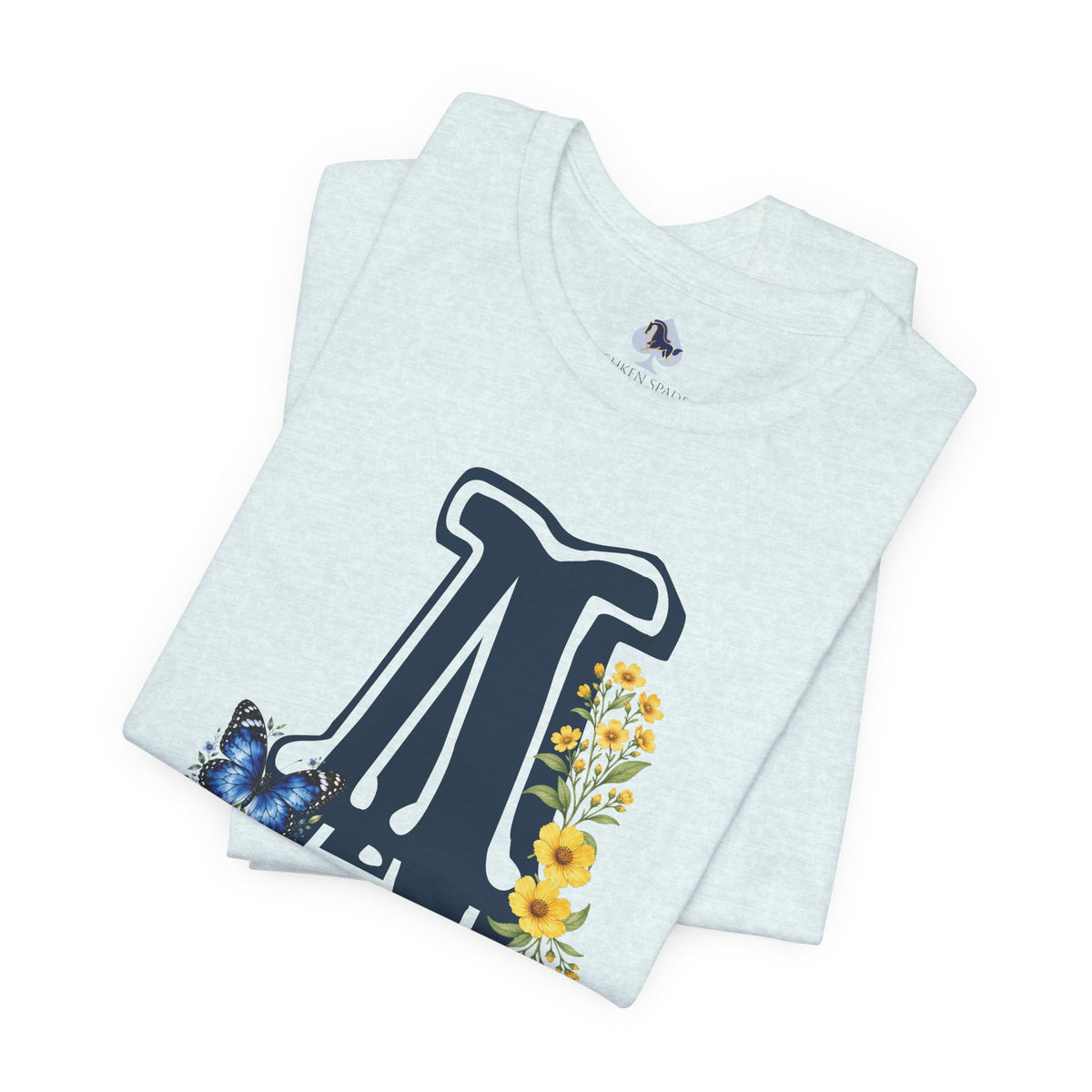 Floral Letter A Graphic T-Shirt