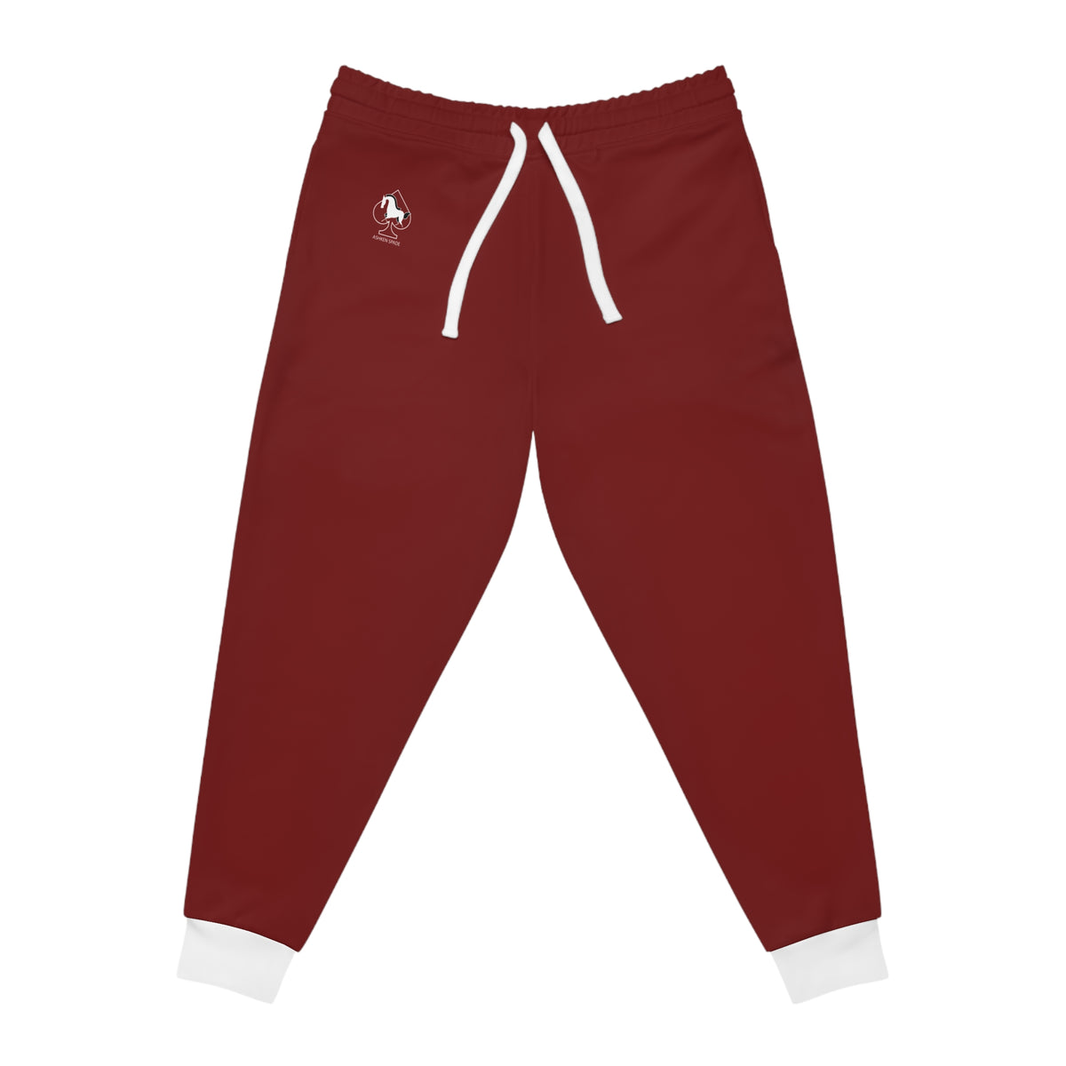Maroon Ashken Spade Athletic Joggers