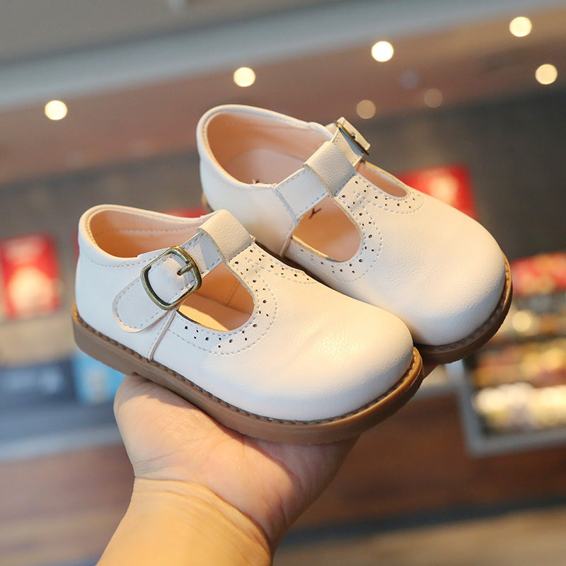 British Style Children's Retro Leather Shoes