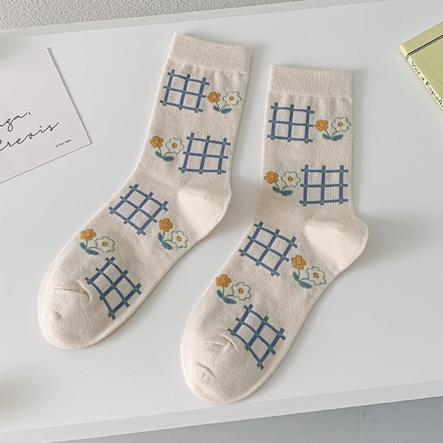 Cute Girls Cotton Thigh-high Socks