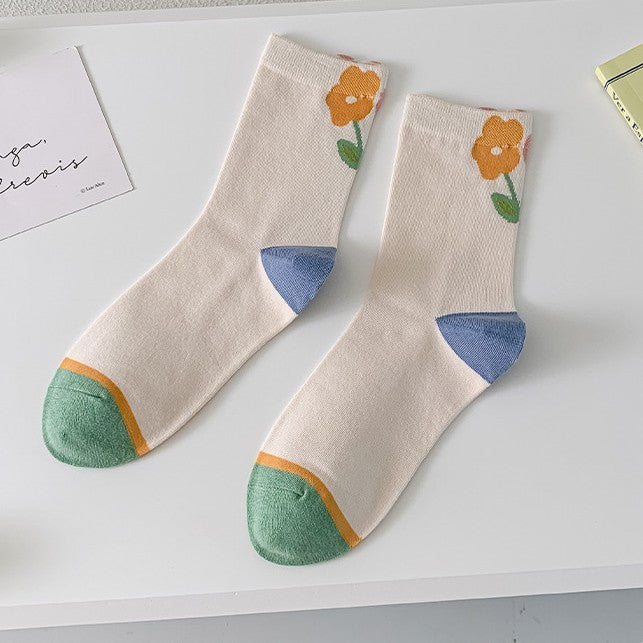 Cute Girls Cotton Thigh-high Socks