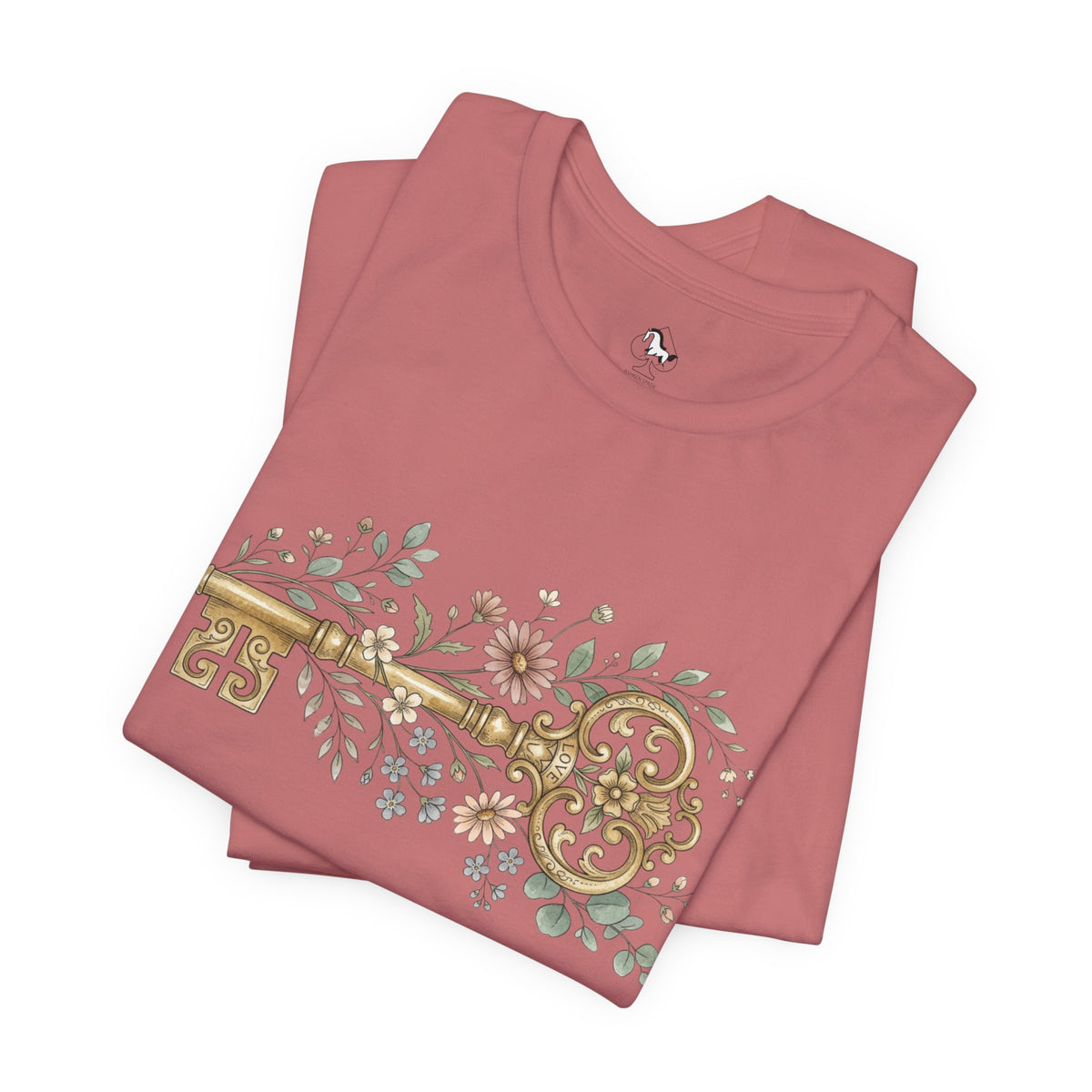 Vintage Floral Key T-Shirt