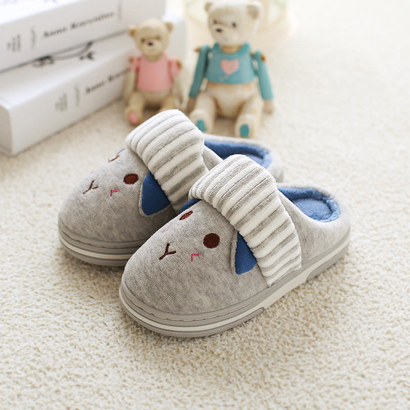 Cute Rabbit Winter Slippers for Girls & Babies