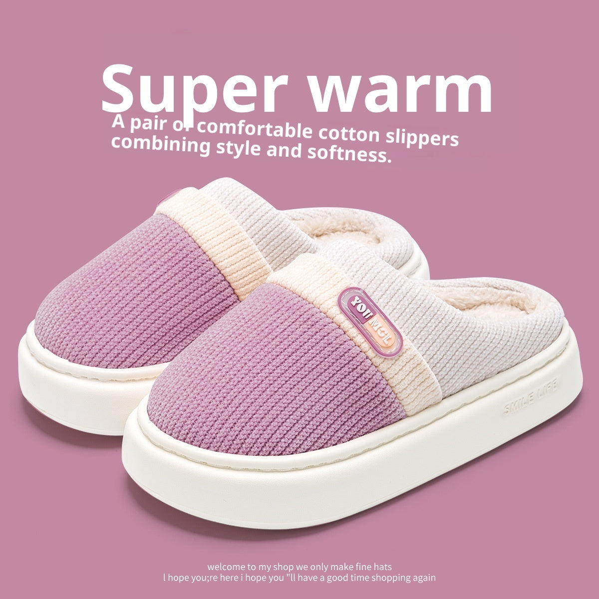 Women's Warm Color Slippers