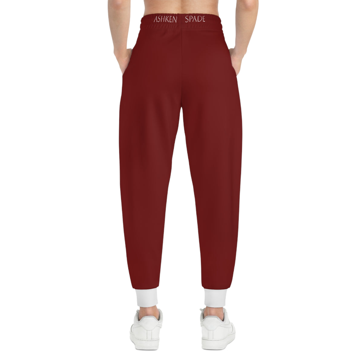 Maroon Ashken Spade Athletic Joggers