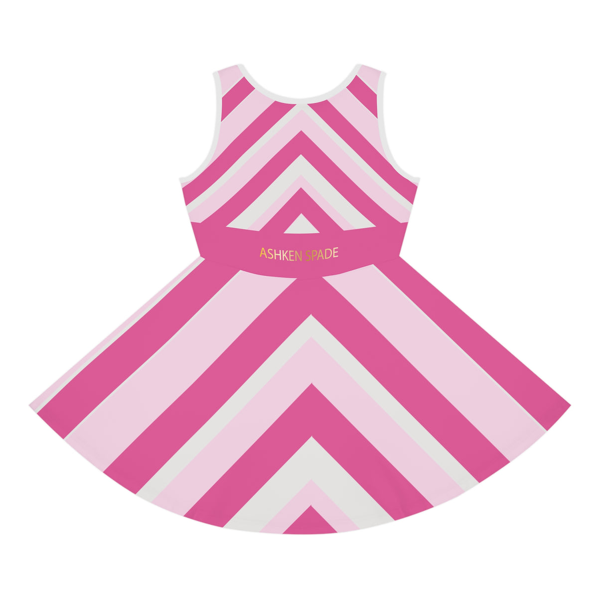 Girls' Pink Chevron Sundress
