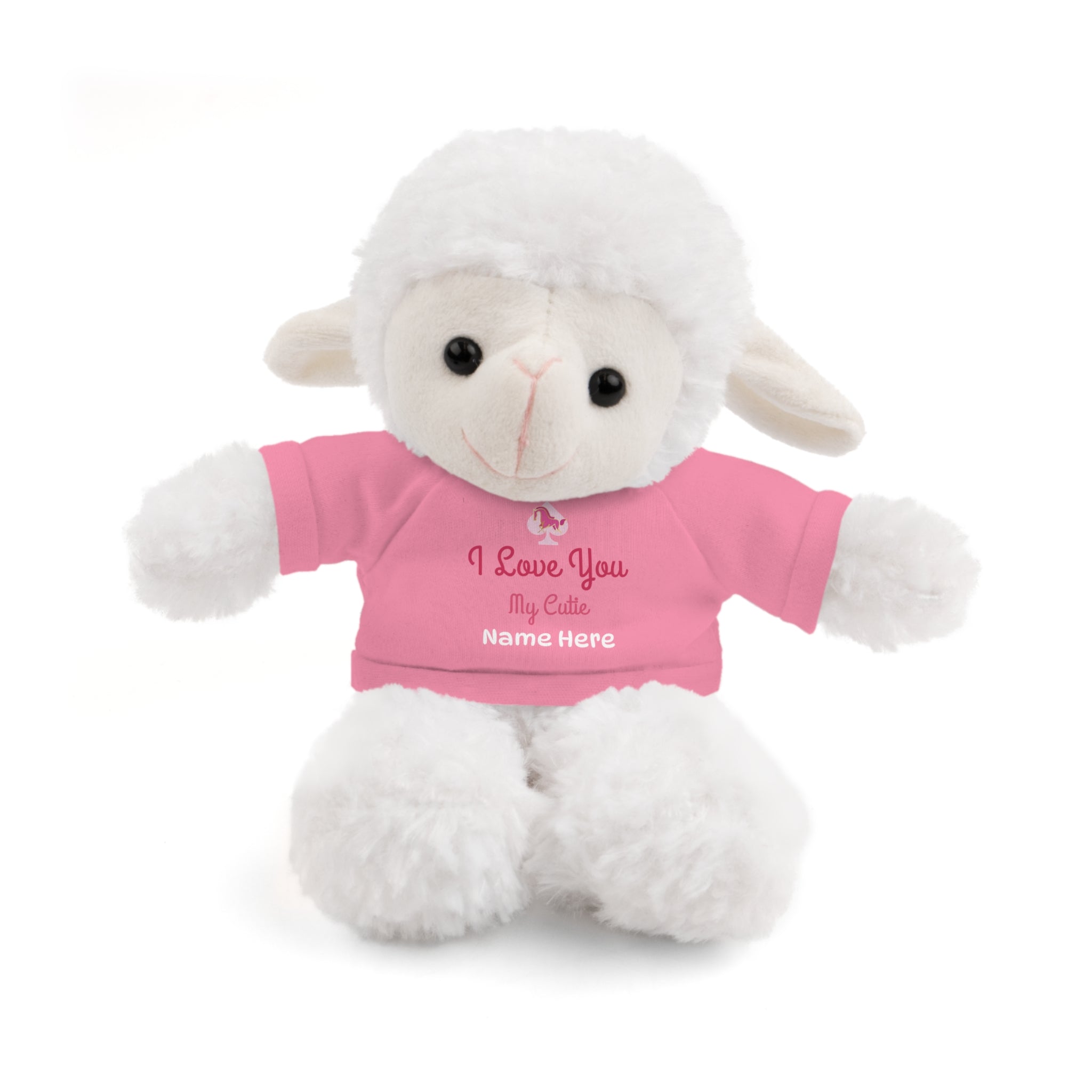 Personalized Teddy Bear with "I Love You" Tee